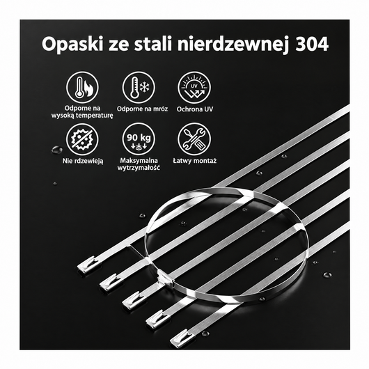 Właściwości opasek ze stali nierdzewnej 304