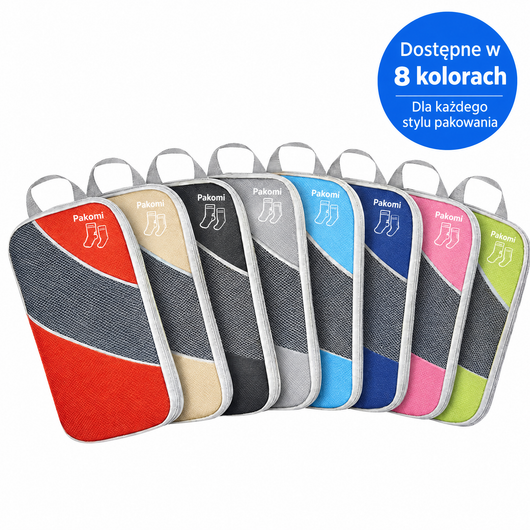 Organizery Pakomi w 8 kolorach