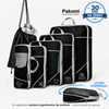 Pakomi™ – Organizery do walizki z kompresją (zestaw 6 el.)